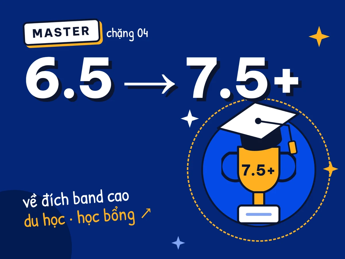 Khóa Master: band 6.5 đến 7.5+